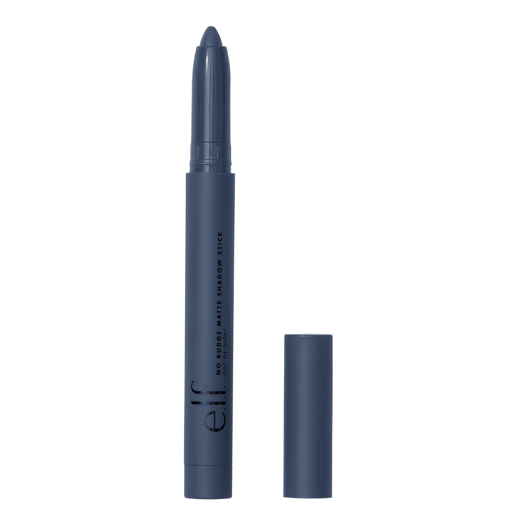 e.l.f. No Budge Matte Shadow Stick, One-Swipe Cream Eyeshadow Stick, Long-Wear & Crease Resistant, Matte Finish, Vegan & Cruelty-Free, Out Of Sight