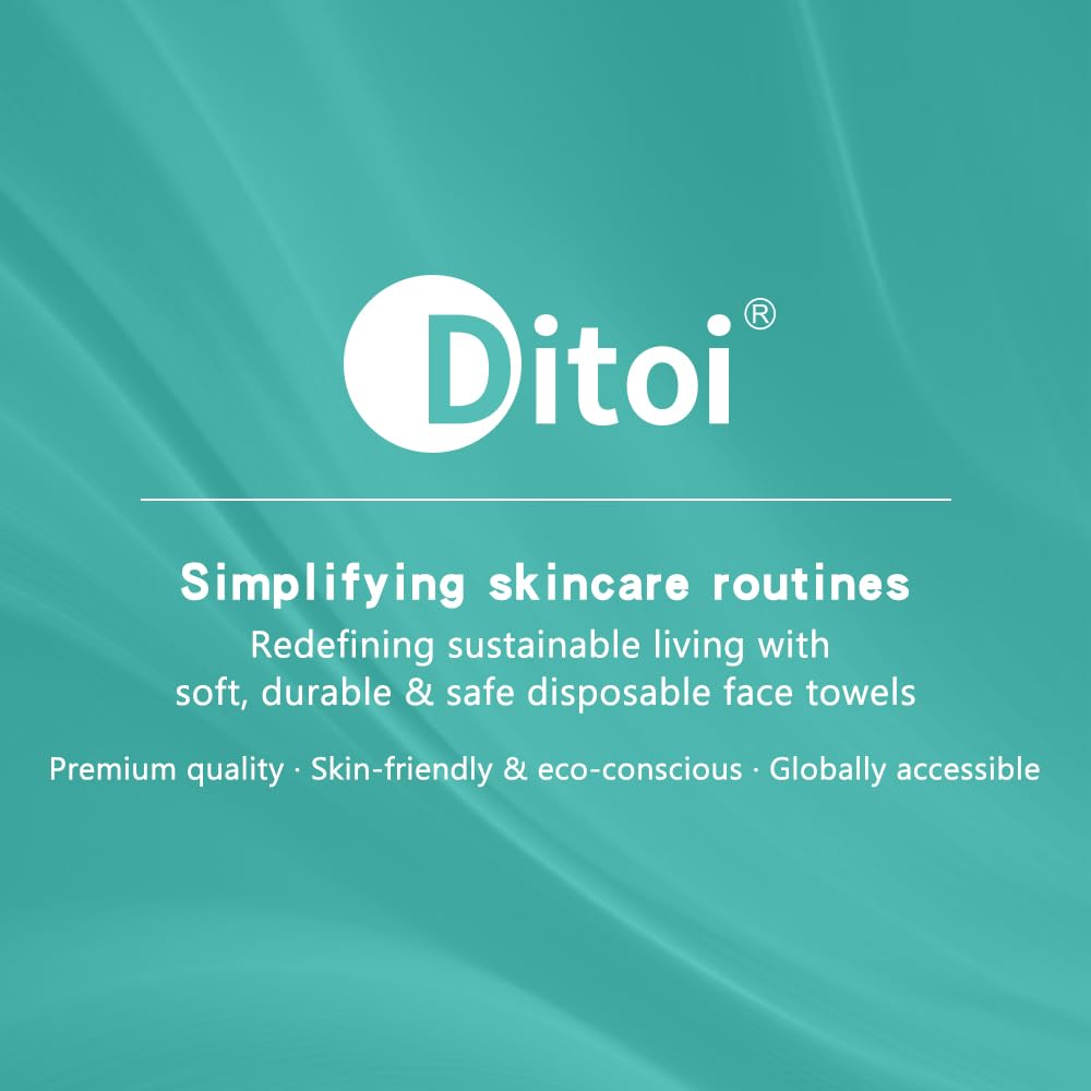Ditoi Face Towels XXL, Ultra‑Soft Disposable Facial Towels