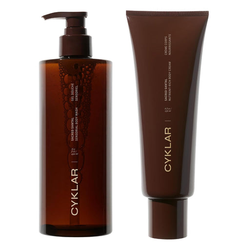 CYKLAR - Nutrient Rich Body Cream + Sensorial Body Wash - Bundle - Sacred Santal Fragrance