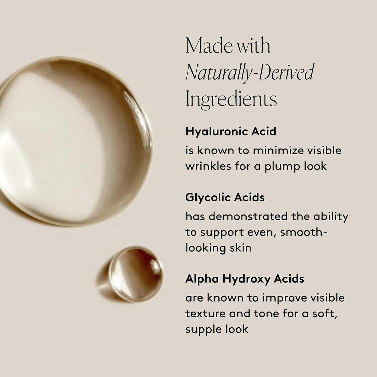 Naked & Thriving Renew Resurfacing Night Serum - Clinically Proven Visible Anti-Aging Benefits, Multitasking for Visible Fine Lines, Texture, Hydration, & Firmness. Hyaluronic Acid+Ferulic Acid 30 mL