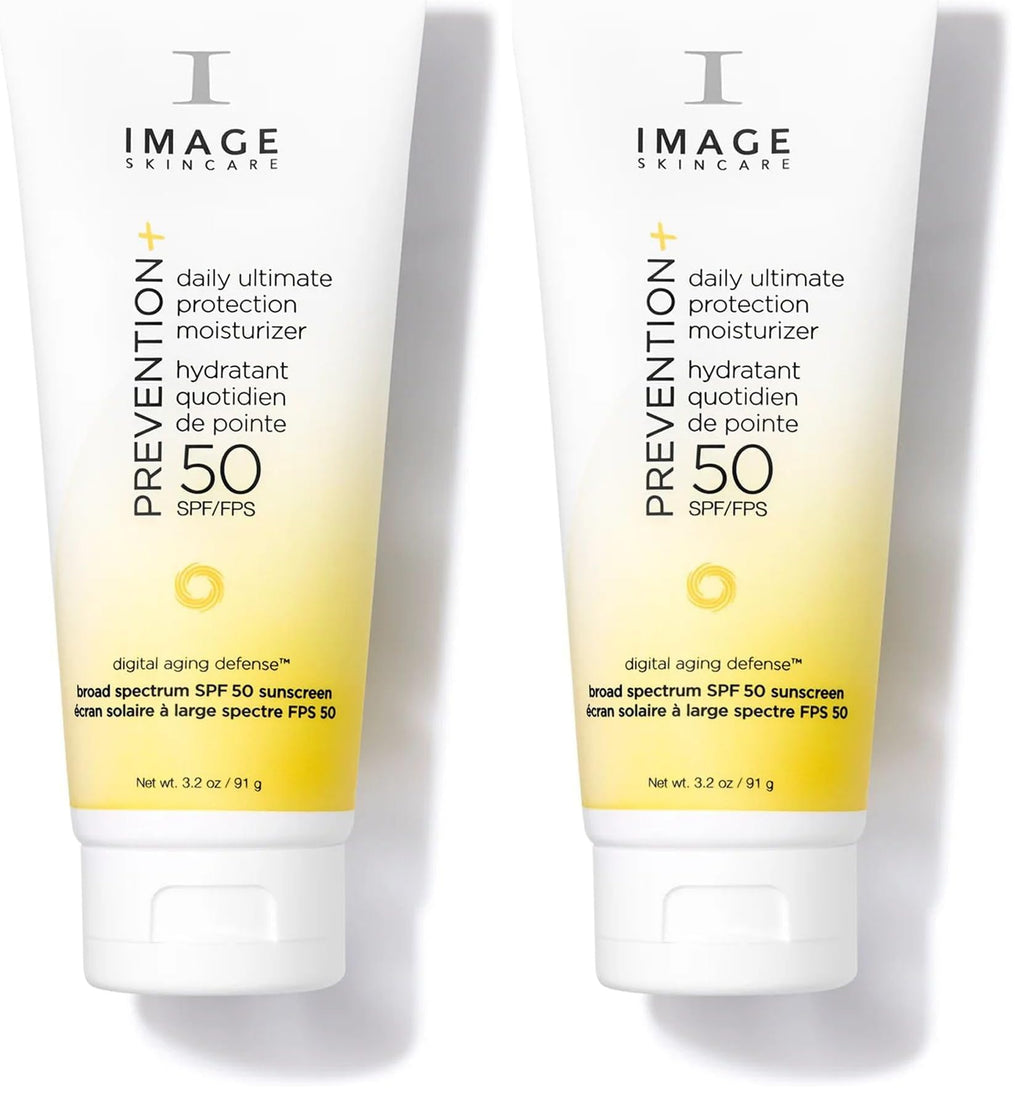 IMAGE Skincare PREVENTION+ Daily Ultimate Protection Moisturizer, SPF 50 Face Sunscreen Lotion, Zinc Oxide, Blendable with No White Cast, 3.2 oz