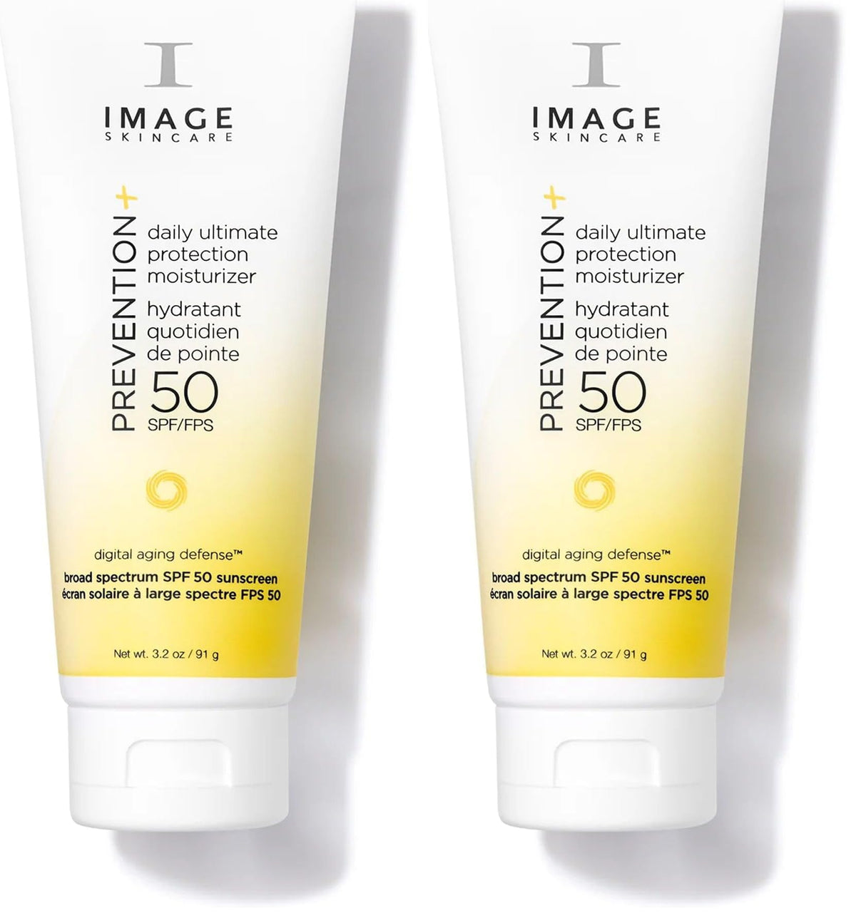 IMAGE Skincare PREVENTION+ Daily Ultimate Protection Moisturizer, SPF 50 Face Sunscreen Lotion, Zinc Oxide, Blendable with No White Cast, 3.2 oz