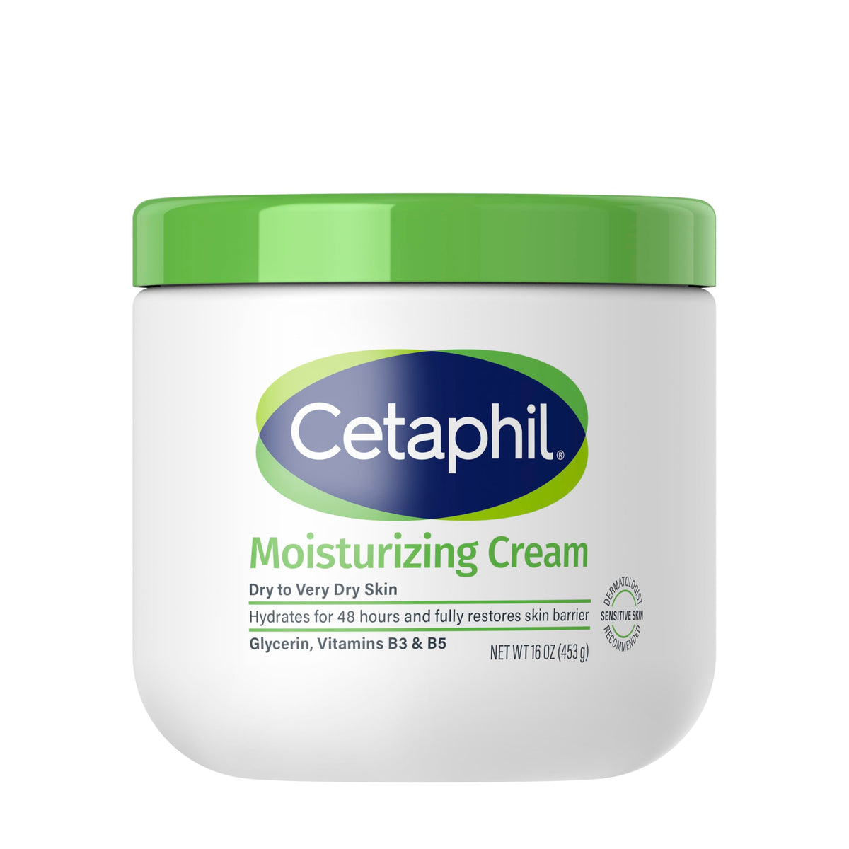 Cetaphil Moisturizing Cream, Sensitive, Dry Skin, Fragrance Free, 1oz, 12ct