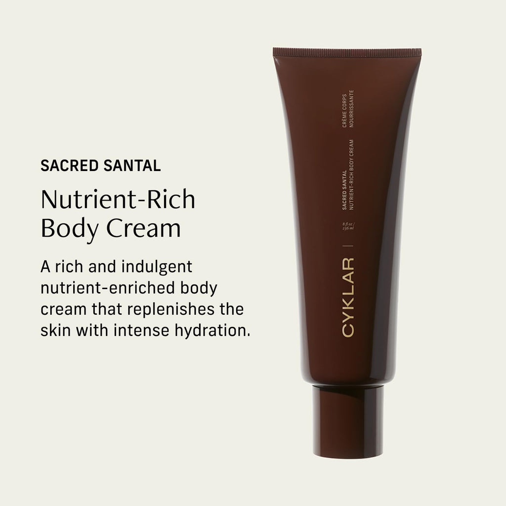 CYKLAR - Nutrient Rich Body Cream + Sensorial Body Wash - Bundle - Sacred Santal Fragrance