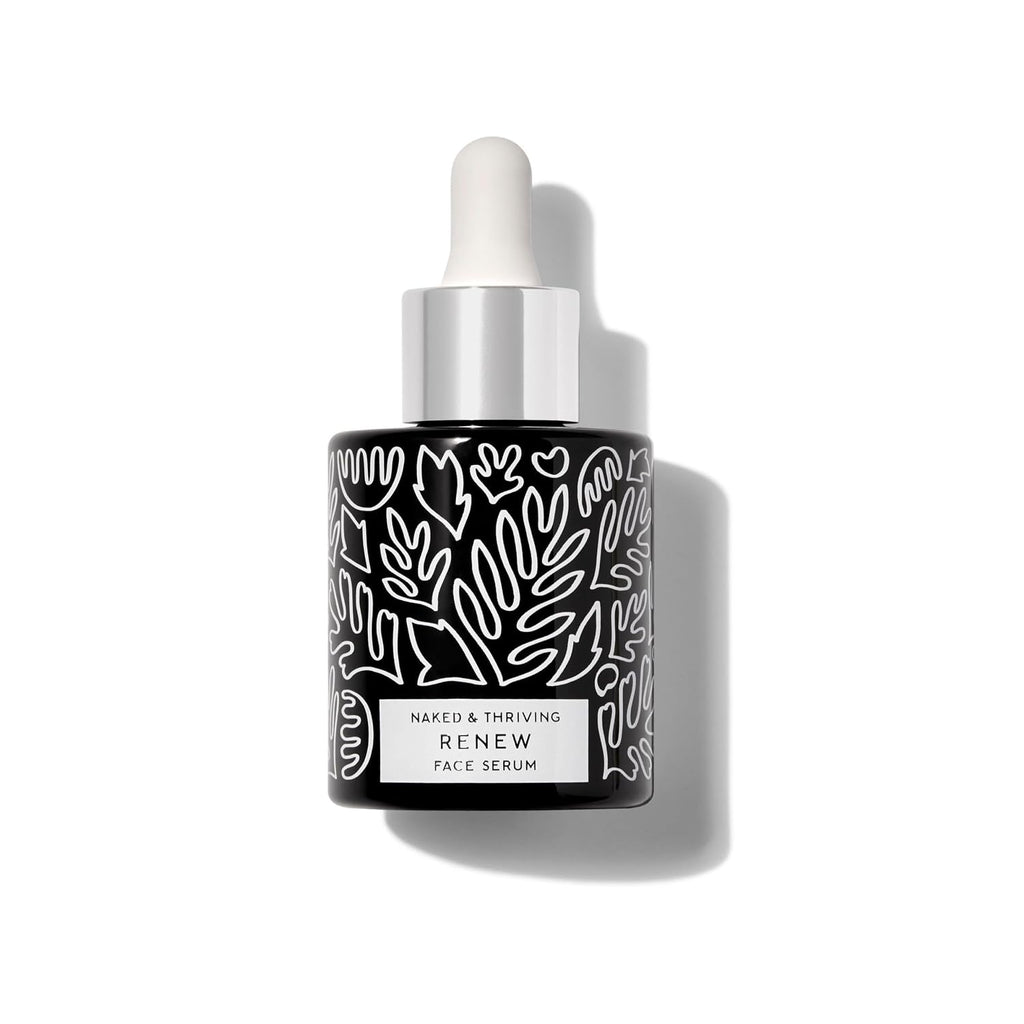 Naked & Thriving Renew Resurfacing Night Serum - Clinically Proven Visible Anti-Aging Benefits, Multitasking for Visible Fine Lines, Texture, Hydration, & Firmness. Hyaluronic Acid+Ferulic Acid 30 mL