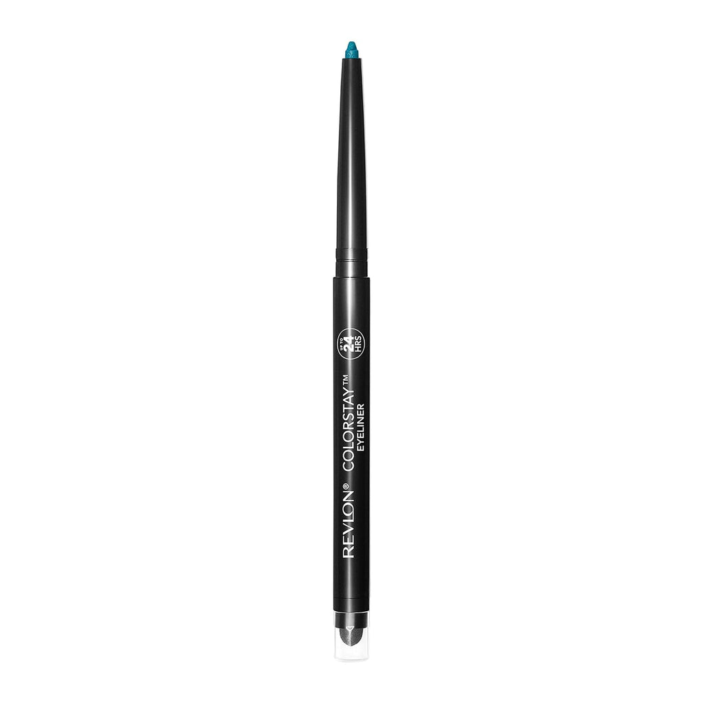 Revlon ColorStay Pencil Waterproof Eyeliner, Smudge-Proof, Eye Makeup with Built-In Sharpener, Packaging May Vary, 210 Teal, 0.01 oz