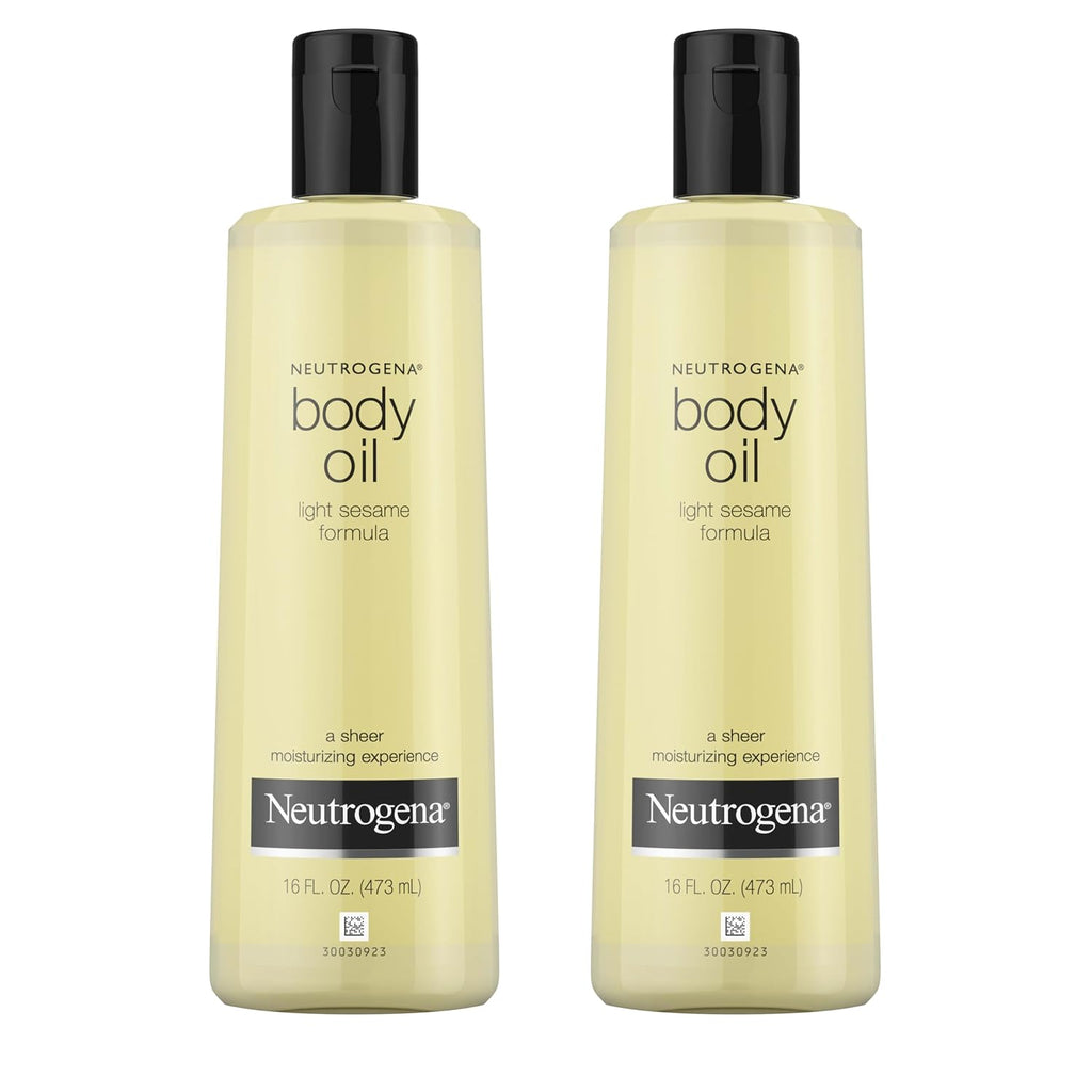 Neutrogena Body Oil Light Sesame Formula, Twin Pack, 16 fl oz
