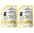 J.R. Watkins Moisturizing Foam Hand Soap Refill 2 Pack, Lemon, 28 fl oz