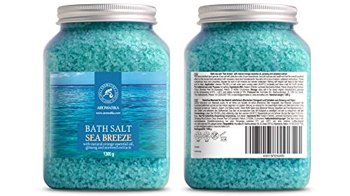 Bath Sea Salt 46 Oz - Sea Breeze Salt - Natural Bath Sea Salts - Best for Good Sleep - Relaxing - Calming - Body Care - Beauty - Aromatherapy